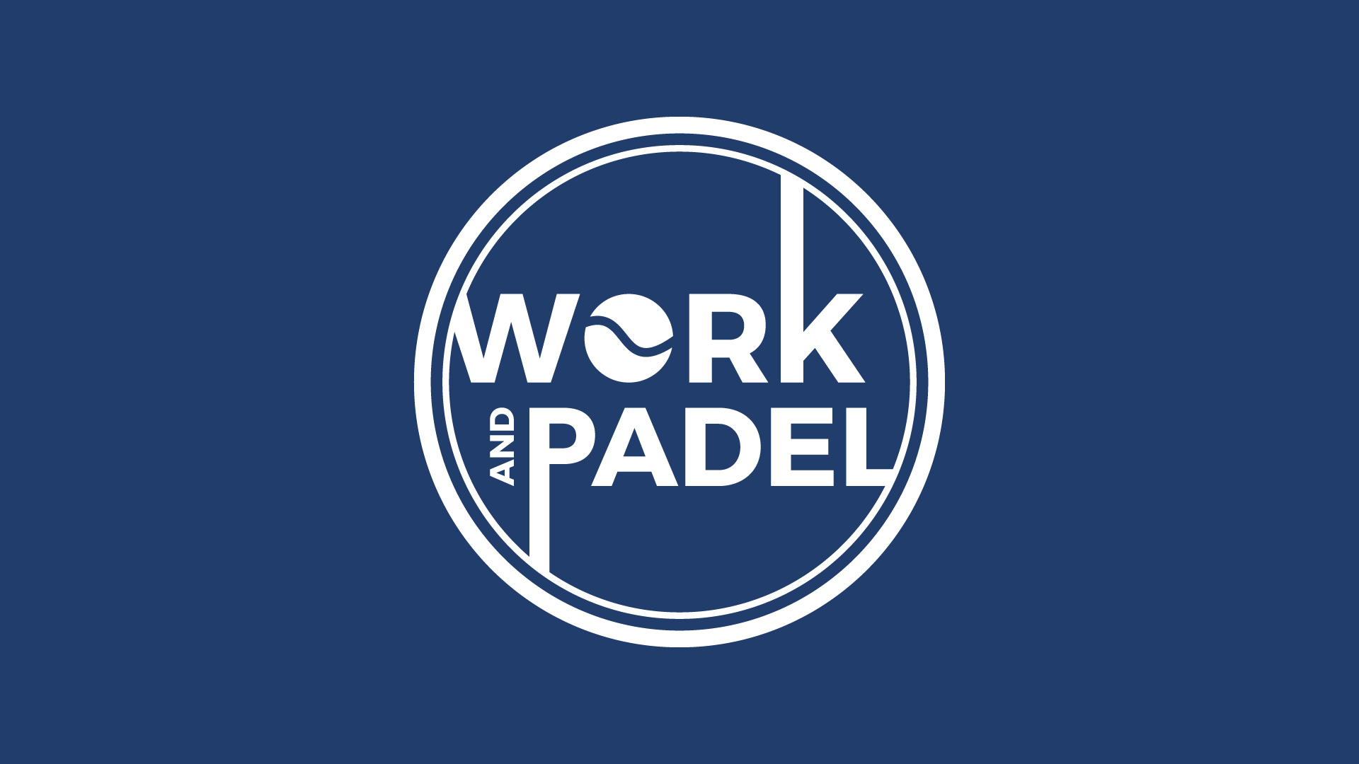 Work and padel logo monochrome